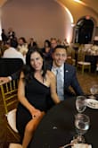 I loved this dress. Very comfortable and didn't have any problems while dancing with stepping on the dress or gapping in the chest area. I am 5'8" and wore 2" heels. The slit was a little high when I sat down, but I managed. - Elizabeth G.