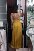The dress is gorgeous and fits perfectly. I usually purchase small in most stores so I would say it's true to size. The straps are adjustable so you can loosen/tighten them as needed.
The dress is super long. I wore it with 2.5-inch heels and it was still slightly too long.
International shipping (to Rome, Italy) was a nightmare though (took 3 weeks in the end) and I didn't receive it in time for the wedding. That's the reason for 4 stars instead of 5. - Anaise W.