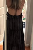 Ordered this for beach photos. I ordered a size down based on other reviews, but it was still too big. I liked the colors and style, but the fit was off so had to return. Just fyi, it is basically backless, in case that affects whether you would want it or not too. - Sarah S.
