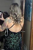 This dress is absolutely beautiful!! It fits perfectly and true to size, I compared it to my height and size when ordering from other reviews and it was perfect! I feel stunning in this dress and would highly recommend!! - Shauna O.