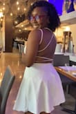 Fits perfectly! I love the way I look in it. I'm thinking of getting it in black. - Nodi-Lee H.