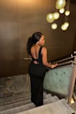I love how this dress fits! It hugged my curves perfectly. It's simplicity and classy vibes are to die for. My favorite part is the back. Definitely recommend! - Deborah A.