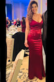 Beautiful dress!! I can't say it enough; it does fit perfectly. I was shocked at how comfortable it was. The material feels expensive and is smooth on your skin; it's an amazing dress!! - Yoanna V.
