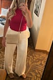 Truly obsessed with these pants. I'm a little afraid to wash them per other reviews. I bought an XL as well but the L fit me best. - Carly R.
