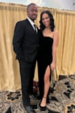 In love with this dress! I wore it to a black formal wedding. The velvet makes the dress. It stayed up and gave me enough support that I didn't need a bra. I didn't need to hem it but I had high heels on. Fit well all around. - Anastasia H.