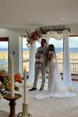 I bought this for our small wedding ceremony at the beach and it was absolutely beautiful. Material was nice, it definitely had some weight to it but blew in the wind perfectly. Highly recommend if you are looking for a lower budget veil with a high-quality look. - Sarah S.