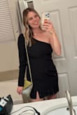 I got it for my hubby's Christmas party. I was worried that, being taller, it would ride up short on me, but it was absolutely perfect. It was TTS. I got a medium and usually order a medium in everything. - Molly B.