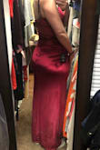 I read a lot of reviews and knew it might be a bit risky. I'm curvy so wasn't sure if this would fit well. It hugged me in all the WRONG places. It also bunched up weird at the zipper in the back. The material was super soft, and it seemed like it would be comfy if it did fit. I would say this isn't really for curvy ladies, so I'll be returning this one. - Kayla W.