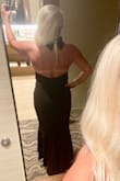 I went to a ball and felt amazing in this gown! I also added a bow with cascading rhinestones to the back of the neck closure to match my jewelry. So feminine! - Marcy M.