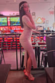 The dress is beautifully comfortable. 
Material feels thick and good quality. - Yazmin P.