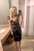 The dress is so cute, and EVERYONE at the wedding I attended was raving about it :) Highly recommend this dress for a winter festive occasion. - Megan C.