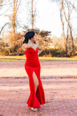The dress fit like a glove! Soft texture and it hugs me in all the right places. Wore it for our family photo shoot, and they came out beautifully. Everyone asked me where I purchased the dress, and obviously, I recommended Lulus. It never disappoints me. - Johana M.