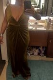 Fabric is soft, good weight and quality. Both colors are bright and rich for the holidays. Cut and fit perfectly. Would have liked the elastic hidden into the waist seam to give a better hold and waist shape. The upper front bodice will need a low-cut bra for lift. Will wear it with a gold belt to give shape. The length is overall very nice, and the split length is perfect. I really like that my purchase came quickly. Packaging could have been better; no tissue paper, just a plastic ziploc bag. Very cheap for the price - Diana P.