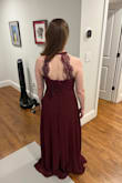 Nothing ever seems to fit me without alterations, so I was shocked when I tried this dress on and it was a perfect fit! The dress is comfortable and lightweight, so hopefully I can do lots of dancing at the wedding without getting too hot like I would in most long dresses. - Sarah P.