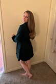 I fell in love with this dress, and then the cherry on top was that I received it and it had POCKETS! The fit is perfect, and very comfortable. Highlights my waist and chest and not my belly. I'm 2 months postpartum and this made me feel beautiful and confident! - Kayla P.