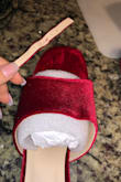 Love the shoes. Super cute. Unfortunately, they appear to have been worn before, and then returned and now given to me. There are toe marks in the shoes and the straps have marks on them and have been pulled tight after someone has worn them. Photos are from immediately after opening the box. Incredibly disappointing. - Krissy K.