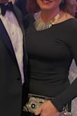 I purchased it for a wedding, was unsure if I would like it or not. I got so many compliments; it is so classic and can be dressed up or down very easily. It's also very stretchy and very comfortable, unlike most floor length gowns, for sure. I would recommend it highly. - Kelly K.