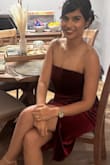 I got so many compliments. The dress was slipping a little bit when I was dancing, but I don't think I could have gotten a smaller size. It was looking so good that I would still give it 5 stars. - Akshita B.