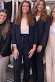 I got these as part of a set (+ a blazer) and I love it. I wear it often; it can be dressed up or down and hugs your waist in a way that is so flattering. I've lost weight since I bought these (down to a small), and they still look great. - Jess S.