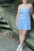 This dress was beautiful, easy to dance in, and very comfortable. Lulu's Riya Gold and White Flower Earrings match this dress perfectly so they're a must-have when buying this dress. - Christa H.