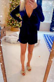 Bought this for a Christmas party and it was the perfect dressy outfit, love the long sleeves & the fun romper style. Unfortunately, we didn't make it to the Christmas party but I did love it when I tried it on. - Ezra K.