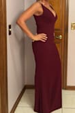 Size Small fit like a glove! Got so many compliments! I have to wear super high heels, but that's not an issue. - Noreen R.