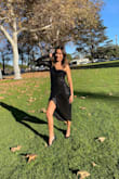 I love the dress, fits perfectly. The sleeve is a little tight to get in but other than that is great. It was exactly what I wanted to wear for my niece's quinceaƱera. - Wendy V.