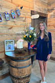 Gorgeous dress, I did size up so I'd have a little more length since it was for a graduation party with family. I got tons of compliments and my mom wore a matching jumper and it was perfect. Does have a deep front plunge - Brandy J.