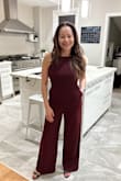 I LOVE this jumpsuit! I had to get it tailored because, well, I'm petite but no regrets. I wore it for my branding photoshoot and also to a holiday party. Got lots of compliments and a few people asked me where I got it! - Martha T.