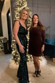 This dress was GORGEOUS for my son's small wedding. It fits me perfectly! The color and sparkle are absolutely amazing! I got so many compliments and felt like a million bucks in it! - Nikki E.