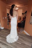 I really liked this dress. The straps were beautiful and I loved the open back. The only thing I would change, is if the front was a little more attention grabbing. Some bright sparkle and bra cups would make it perfect. - Cloe C.
