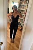 I ordered a S and really liked the look, but it was very baggy in my lower abdomen. I ordered an XS which fit better in that area. The XS just barely fit, if my rib cage was even a tiny bit bigger the XS would not have worked. I upped the contrast on the photo of the small so people could see where it was baggy. Maybe with a longer torso, this would not be a problem. The photo in front of the bookcase is the XS. - Michele S.