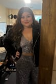I got so many compliments wearing this outfit, I paired it with the matching crop top! So fun and flirty but classy at the same time! - Chelce R.