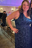 I ordered the XL but may have been ok with the L. It was super comfortable and a gorgeous color. I was able to dance the night away with no problem and received a lot of compliments! - Danielle C.