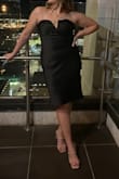 I LOVE this dress! It is perfect! Love the length on me, as I am a taller gal. It was a little loose in the bust but stayed up fine all night. I felt absolutely gorgeous. - Alyssa H.