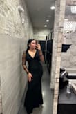 I got so many compliments on this all night, it was super comfy, the sleeves weren't itchy at all, and I didn't need to hem it which is a plus for a shorter person like me! Absolutely recommend. - Lilli C.