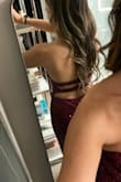 I received so many compliments on this jumpsuit. The material is soft and stretchy and the top of the jumpsuit fits like a corset but the back straps are stretchy so it feels very comfortable. - Johanna F.