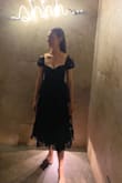 I wore this to a wedding and got so many compliments!! I ordered an XS and it fit perfectly and wasn't too tight. Typically that's the size I get for dresses. I am pretty flat-chested and this dress fit perfectly and didn't feel like I was flashing anyone when I bent over. - Morgan M.