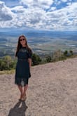 I wore this to my nephew's wedding and received many compliments. (I also bought this in the burgundy color) I love the fit of the dress. I am short, 5'1", and was happy with the length. - Elizabeth T.