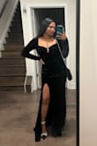 It's absolutely stunning! I received so many compliments. The fabric has a little bit of stretch so get your true size. I'm between a Medium and a Large and got a large because I'm a 34DD. You can go braless, but I used boob tape and it doesn't show. - Roshni S.