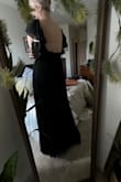It just wasn't my favorite neckline/wasn't flattering on my body (maybe need a bigger bust to fill it out better). Shame because it was long enough for me and the back was super cute. - Dorothy-Faye S.