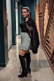 Love this skirt! It vibes retro but with a modern flare to it! I paired it with one of Lulus blouses and wore it on a much-needed date night with my boo! Good job, Lulus! - Alanna W.