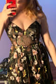 Loved the embroidery! The material was a little itchy but it perfectly fits. - Mckinna S.