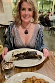 I wore it with a black skirt and jean jacket to a fancy dinner on my 60th birthday! - HELEN S.