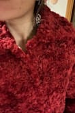 Great quality and super chic! It can dress up any outfit! I wore it out for dinner with some casual jeans, tennis shoes, and red lipstick and got lots of compliments. It's true to size however if you are gonna wear it with a thicker sweater underneath, I'd size up. The color is just like the photos. :) - Valery T.