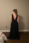 This dress is the perfect, elegant bridesmaid dress that you can actually wear again! Very high quality, the fabric is thick with 3 layers on the skirt portion. So happy the bride picked this dress! *few alterations are needed which is a given being 5'0 - Krys K.