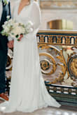 Wore this dress for my wedding at city hall. I wanted something simple but also elegant. One thing wrong about the dress was it was a bit see-through but an overall lovely dress. - Tina L.