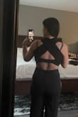 I love this! It's the perfect mix between classy and sexy. It's a bit long for me, but I don't have heels on in the pic. So it may even out with shoes on. Comfortable and easy to put on. - Johnna A.