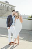 I loved this dress so much! It was perfect for our engagement photos! It is super stretchy and very comfortable to wear! The length was great too, it is very similar to how it looks on the model! Great for showing off your curves. - Rachael B.