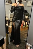 Ordered for a work Christmas party. Stunning. The perfect amount of tight around the shoulders. Event planners be warned, do decor set up prior to putting it on, as your range of arm motion is a bit limited (learned the hard way). - Andrea B.
